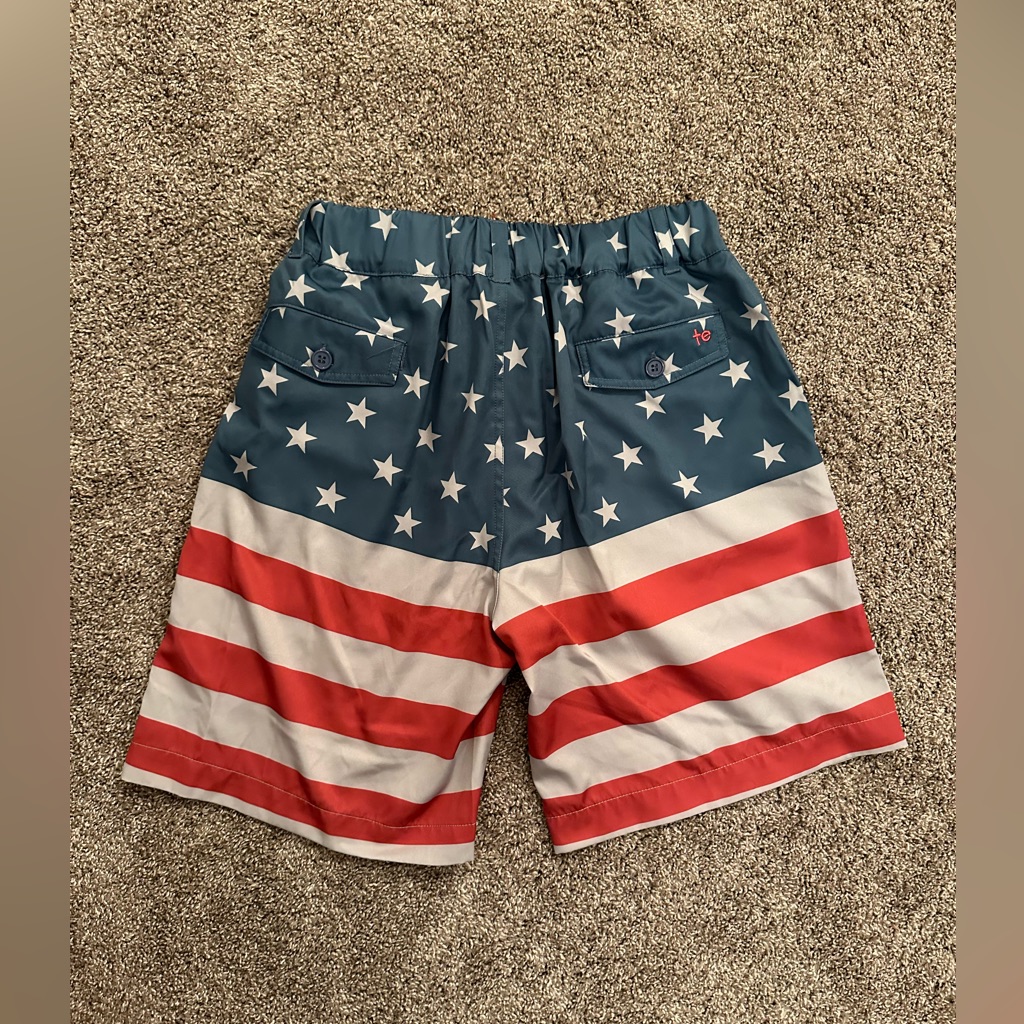 Men’s American Flag Swim Trunks — image 2 of 5